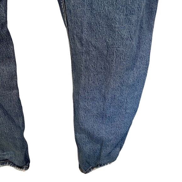 Abercrombie & Fitch The Dad High Rise Distressed Medium Blue Jeans sz 34 / 18L - Picture 11 of 16